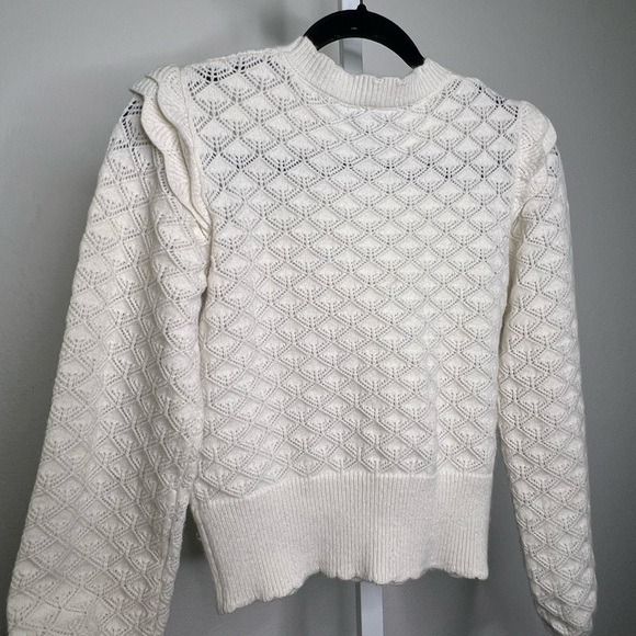 Aqua Cream Crew Neck Sweater - Picture 9 of 9